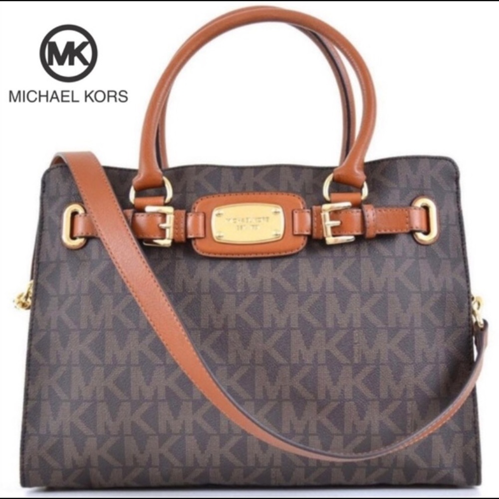 Michael Kors Hamilton Monogram Leather Purse